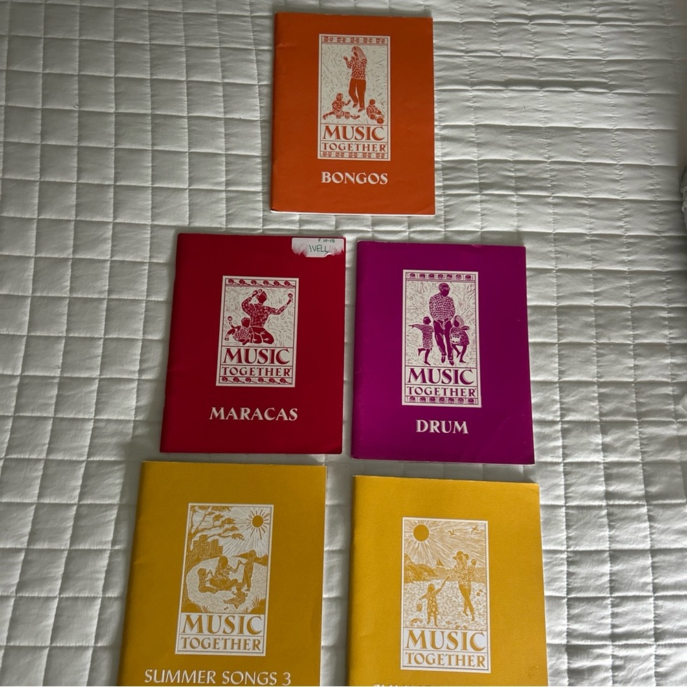 Music Together LOT 5 Books MARACAS DRUMS SUMMER SONGS 2 & 3 & BONGOS